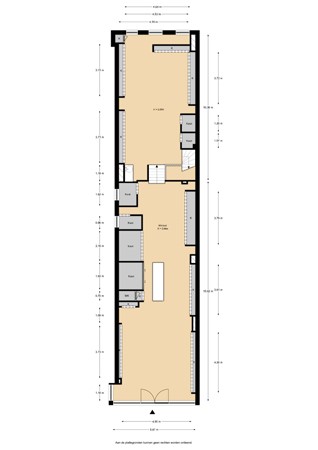 Floorplan - Voorstraat 32, 3441 CM Woerden